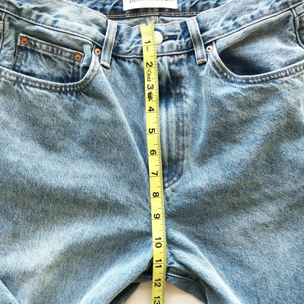 Aritzia Denim Forum Jeans Womens 28 Farrah Hi-Rise Wide Leg Jeans Light Blue - Picture 10 of 11